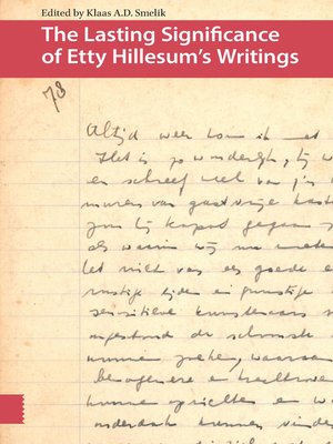 cover image of The Lasting Significance of Etty Hillesum's Writings